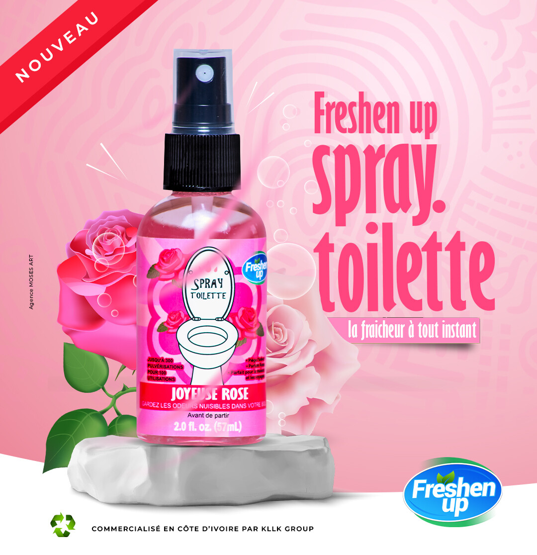 Spray Toilette Parfum Joyeuse Rose Fraîcheur instantanée
