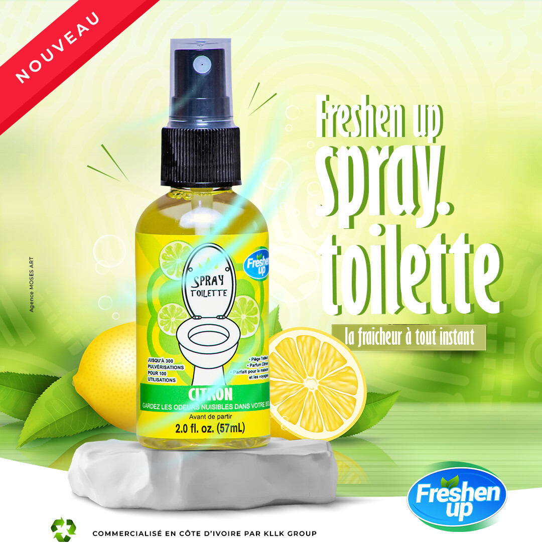 Spray Toilette Parfum Citron Fraîcheur instantanée