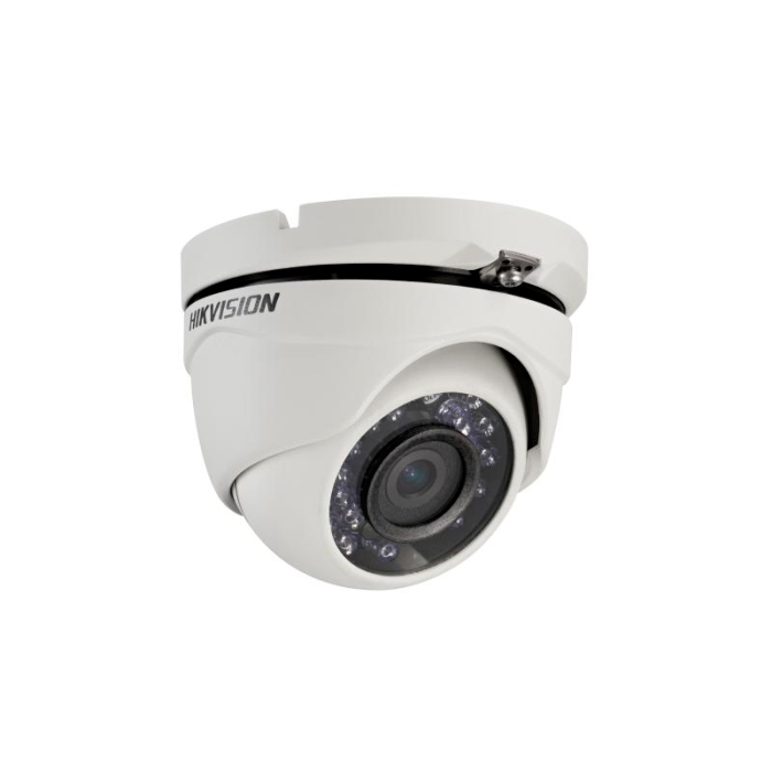 Cámara tipo minidomo HD con lente 2.8mm 1080p, para exteriores 1/4&quot; CMOS, 24 leds IR, 20M rango IR. Hikvision