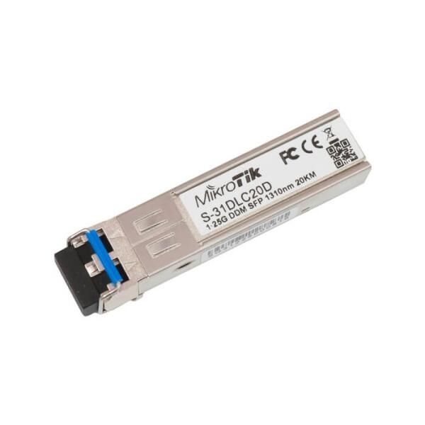 Módulo SFP 1.25G SM 20km 1310nm. Mikotik