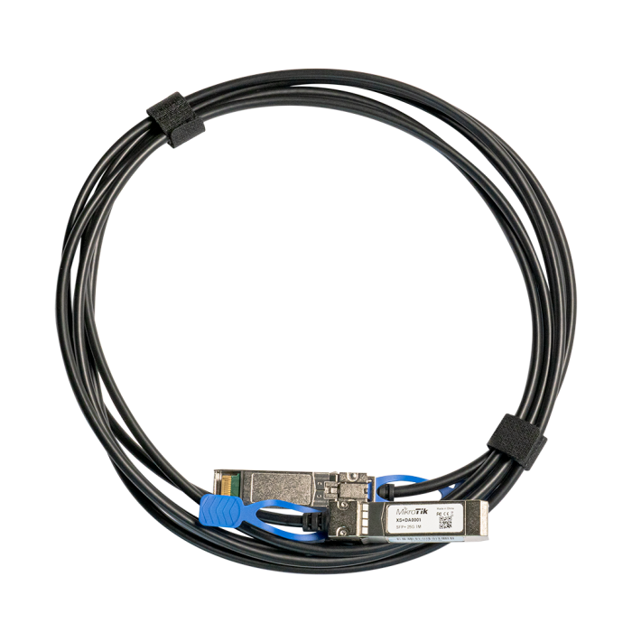 Cable de conexión directa 1 Metro SFP/SFP+/SFP28 1G/10G/25G. Mikrotik