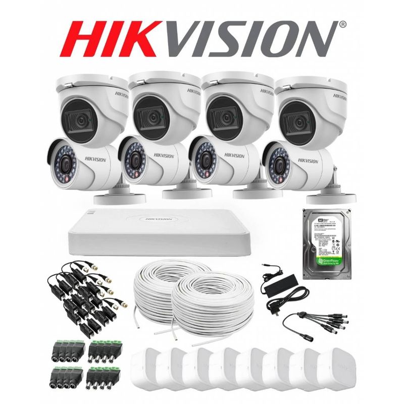 Kit 8 camaras Hikvision