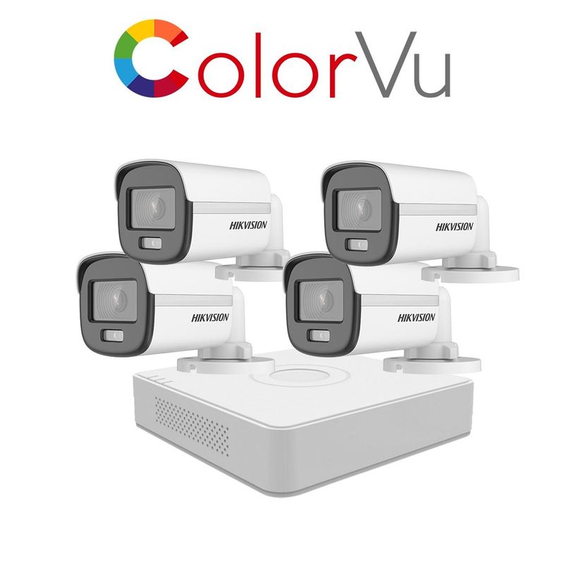 Kit 4 camaras Hikvision