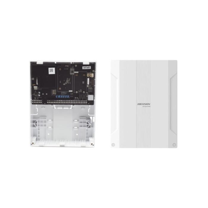 Sistema de alarma Hibrido 4 zonas integradas y 16 zonas cableadas/inalambricas ampliables, 2 salidas integradas y 18 salidas cableadas inalambricas, LAN
