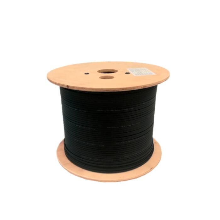 Cable de fibra óptica tipo Drop de 2 hilos con mensajero de acero - FRP-YOFC - G657A2 9*/125 LSHZ (Carrucha de 2km)
