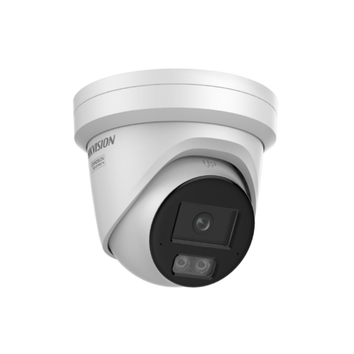 Cámara ip Turrent, lente fijo, ColorVu 3.0, 4 Mp, con luz híbrida inteligente (Humanos y Vehículos) Micrófono dual integrado, IP67, 30m, Onvif, Captura Fac