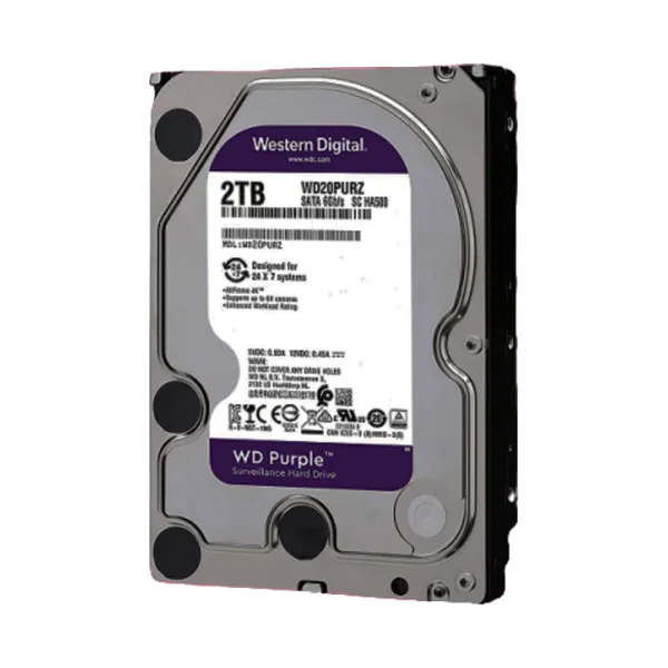 DISCO DURO 2TB WESTERN DIGITAL PURPLE WD20PURX