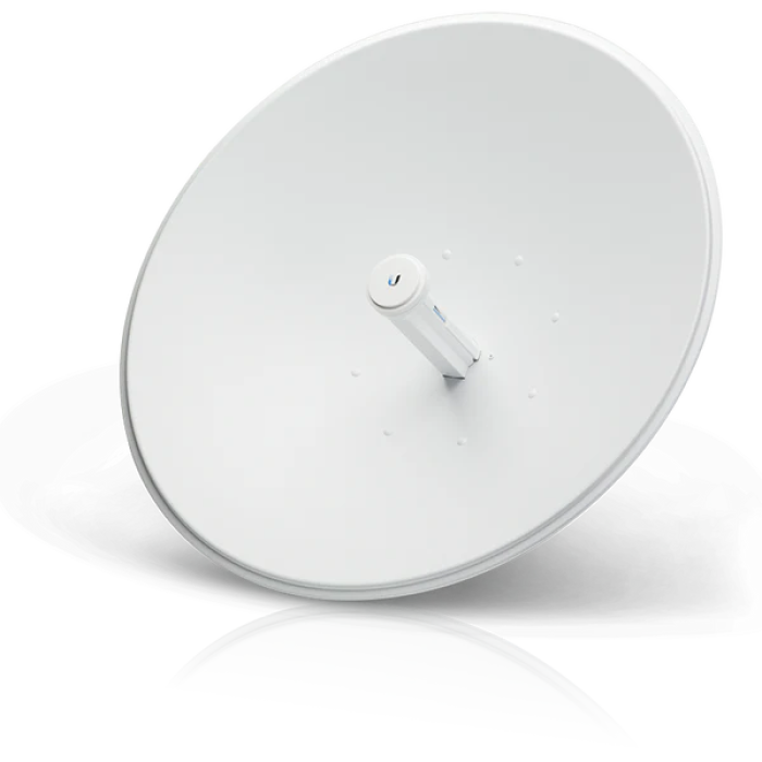 PowerBeam 802.11ac de hasta 450 Mbps, Antena integrada de 29 dB. Marca Ubiquiti.
