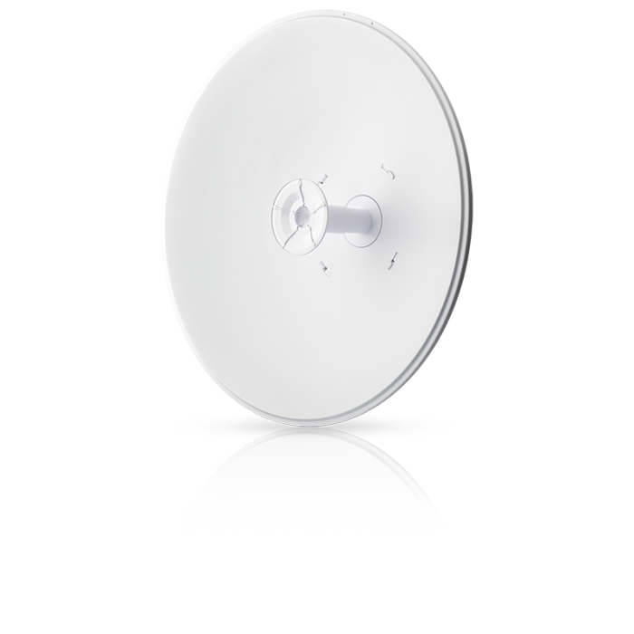 Antena 5.1 - 5.9 GHz Ganancia 30 dBi, Dimensiones 65 x 65 x 38.6 cm. Marca Ubiquiti.