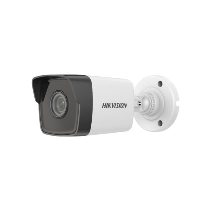Cámara bullet de tecnología IP y resolución 5 Megapixeles. Óptica fija 2.8 mm. Compresión H.265+ / H.265 / H.264+ / H.264. Hikvision
