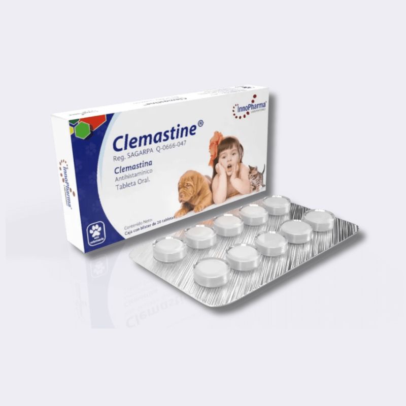 MEDICAMENTO ANTIALÉRGICO PERRO INNOPHARMA CLEMASTINE BLÍSTER