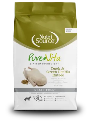 CONCENTRADO PARA PERRO NUTRI SOURCE ADULTO PATO PURE VITA LIBRE DE GRANOS