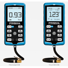 Prisma Electronics HiPreMa 4X digital tire pressure gauge with stopwatch and IR Pyrometer