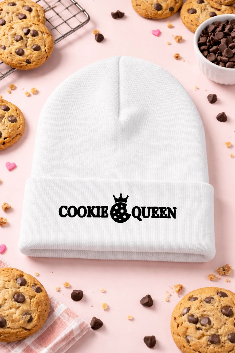 Snow Crown Cookie Queen Beanie