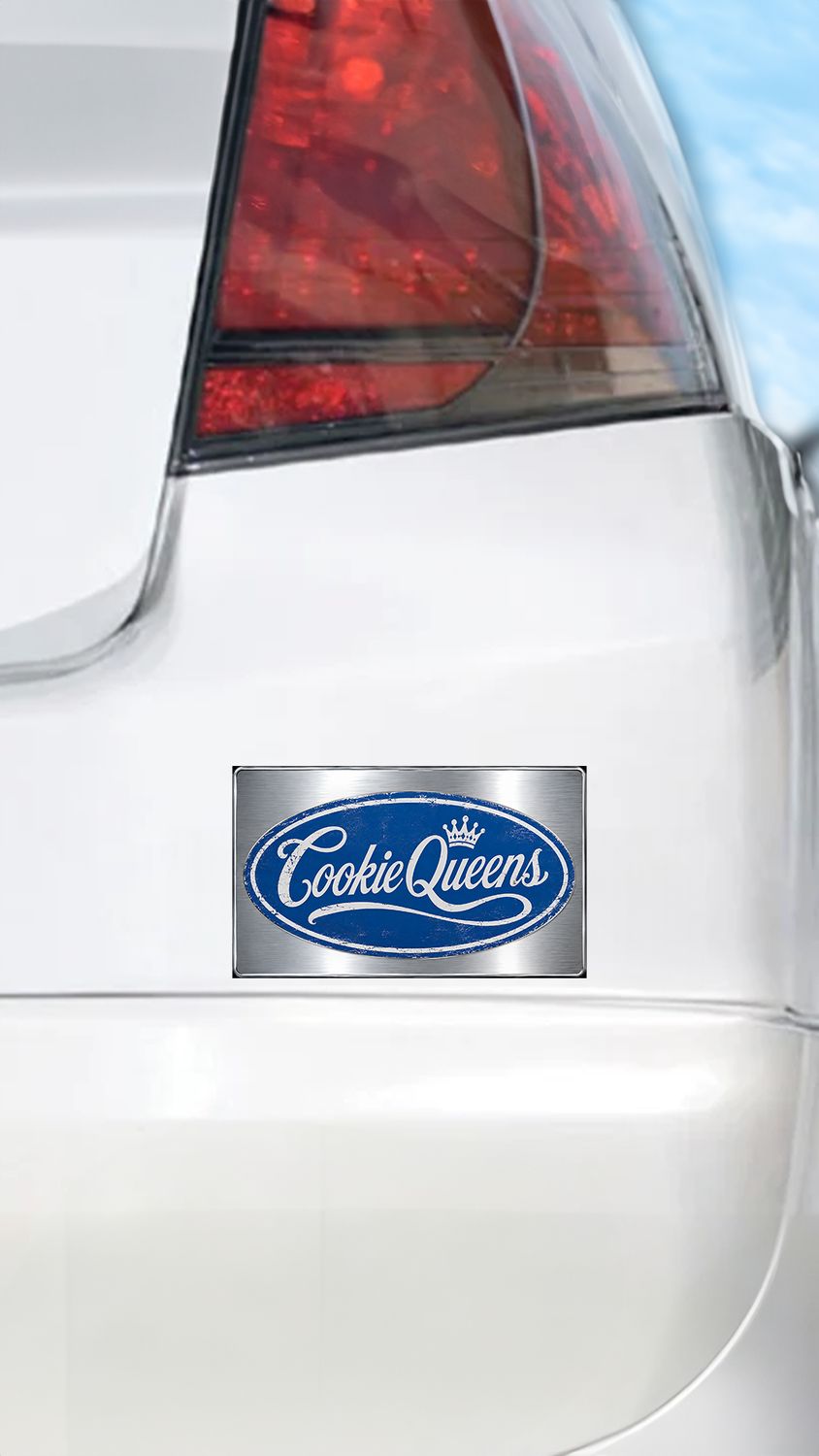 Ford Chrome - Cookie Queens – We Don't Crumble Car Magnet