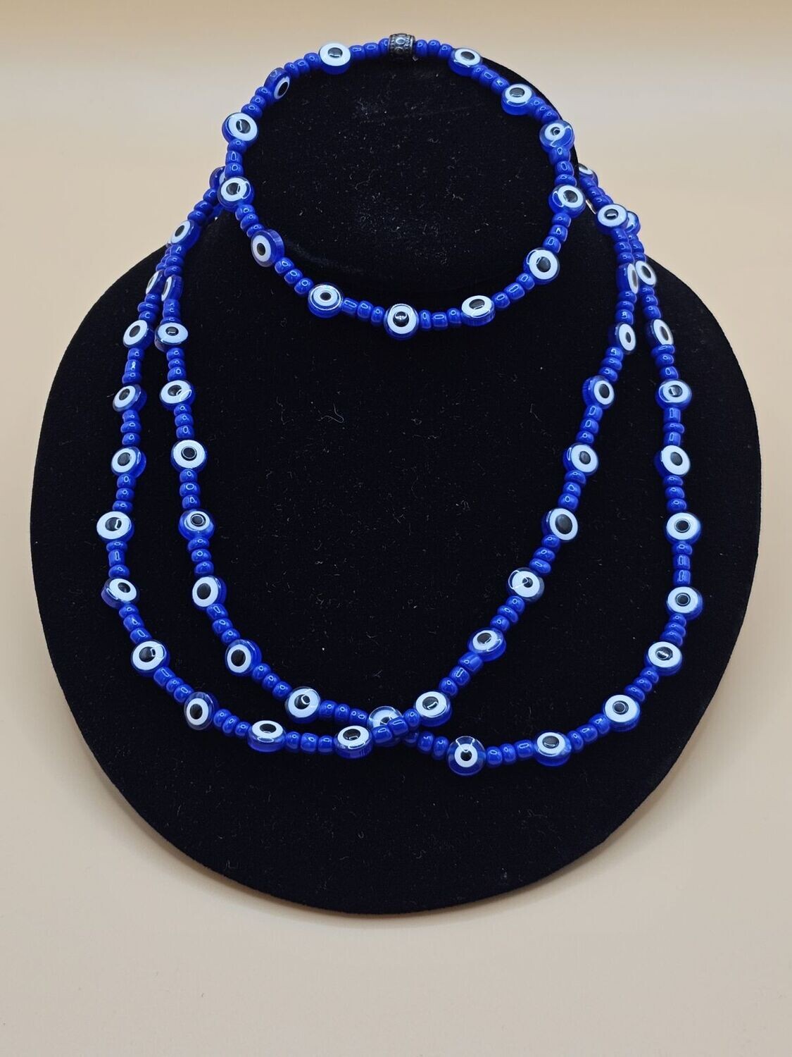 Evil Eye Waistbeads with Anklet