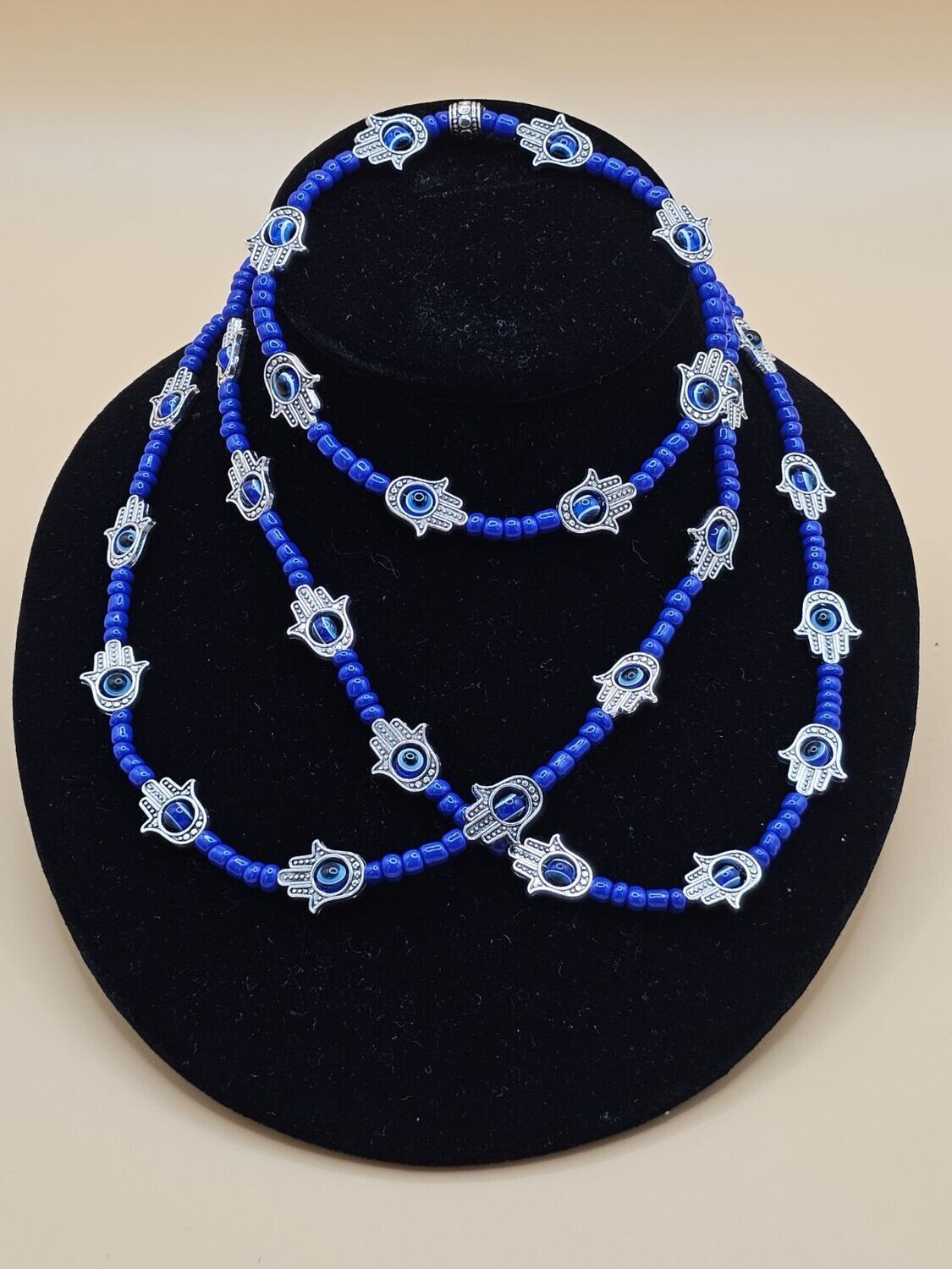 Hamsa Hand Waistbeads (symbol of protection and good fortune)