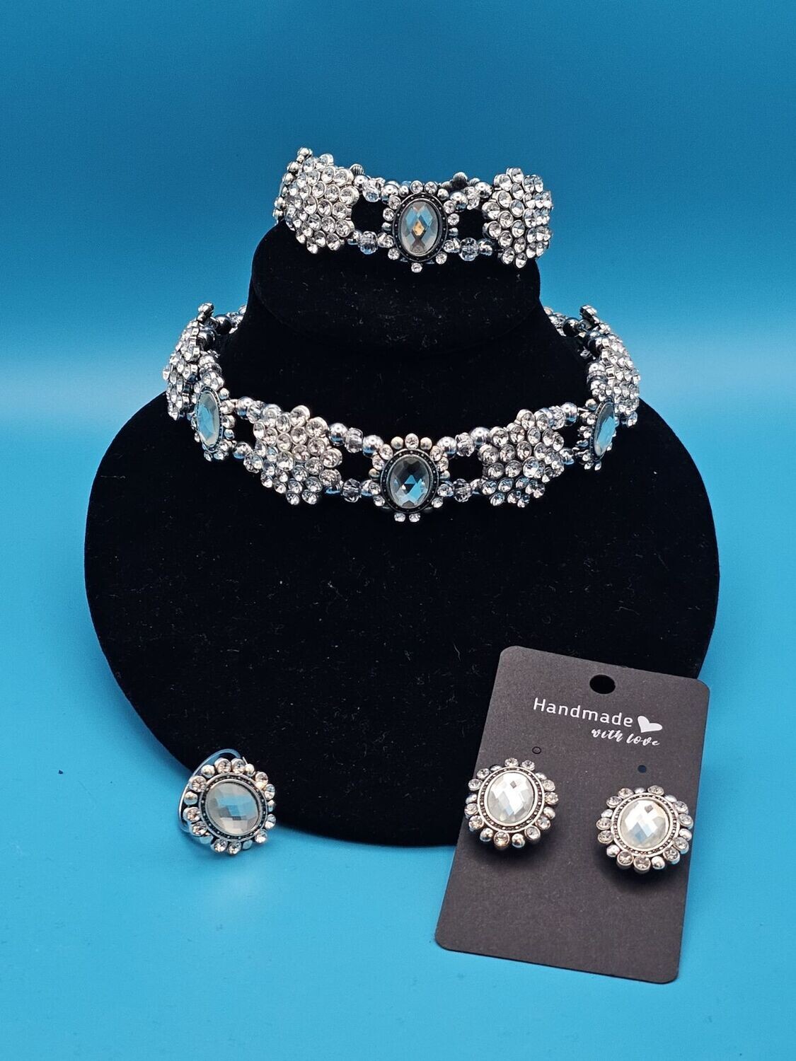 The Princess Wedding Set         (Customized 4pcs) Necklace, Bracelet, Earrings &amp; Ring