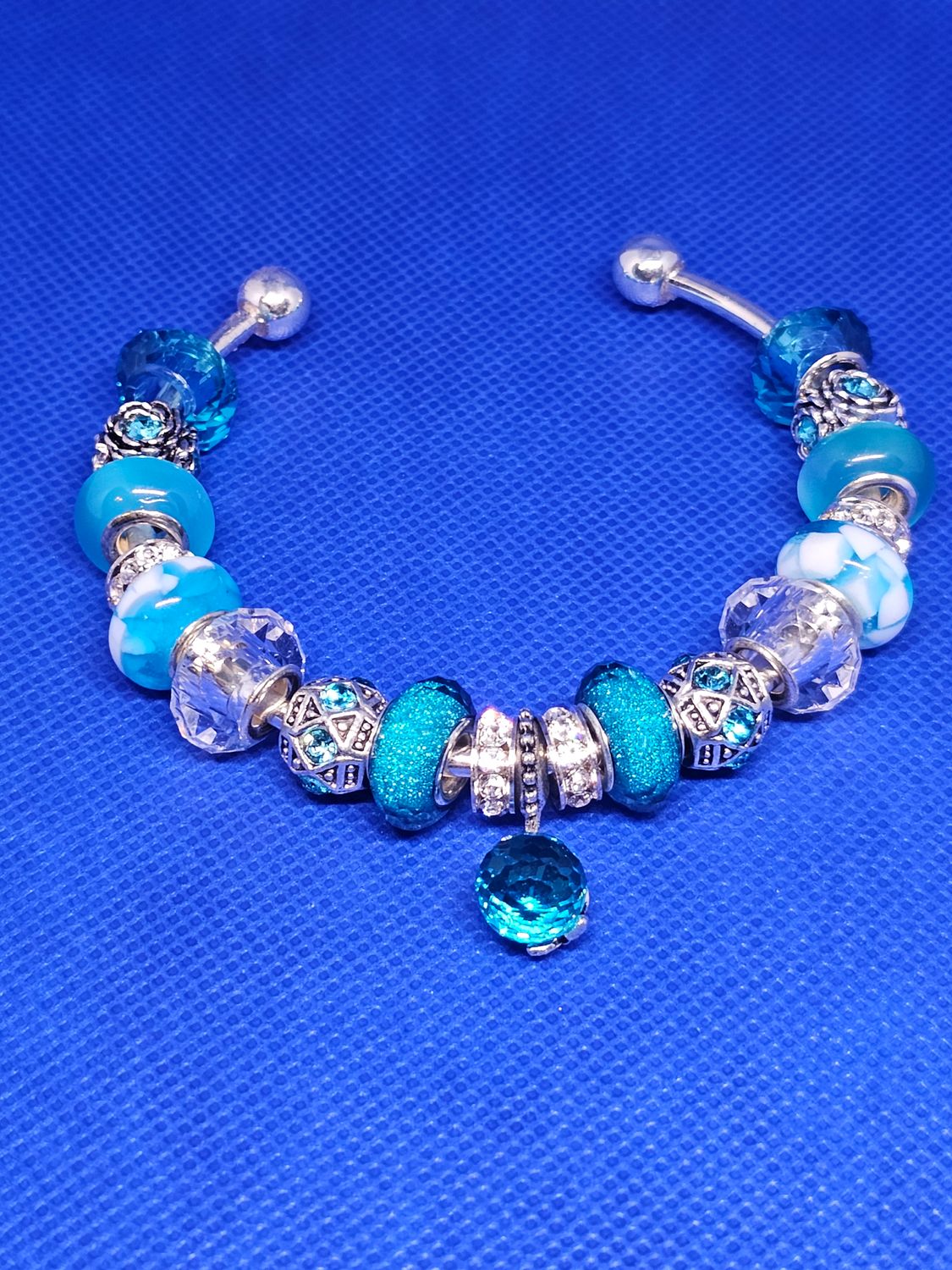 Turquoise Pandora Style Bangle