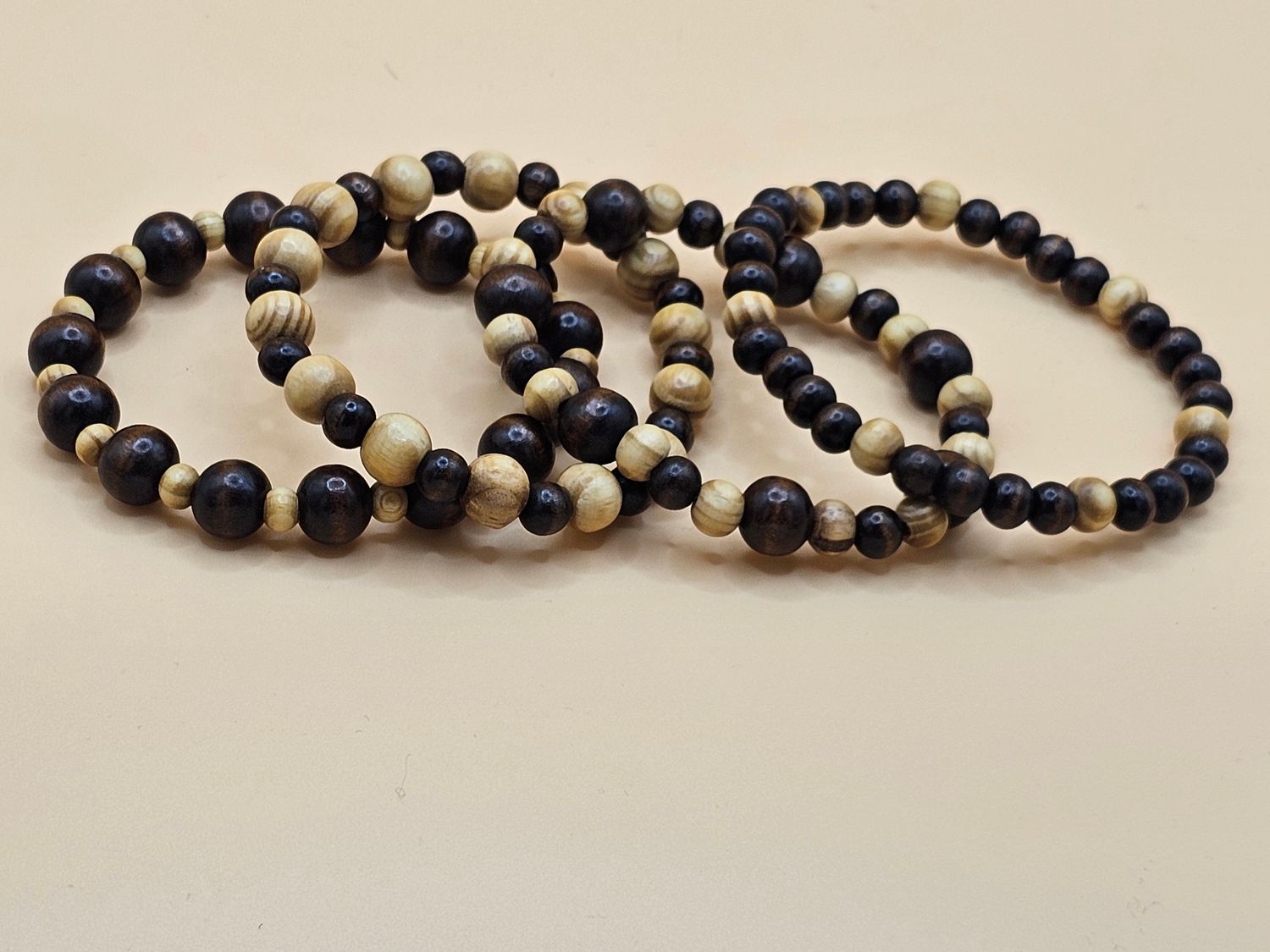 Multiple Wooden Bracelets