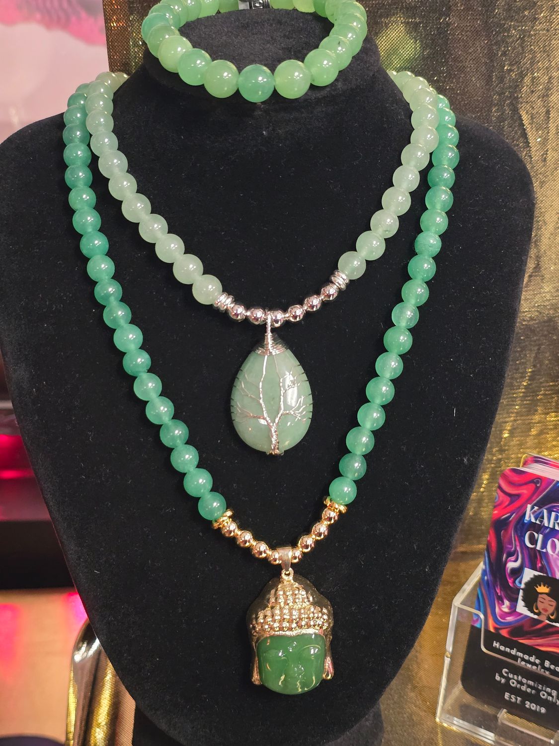 Jade Buddah / Jade Tree of Life each Jade Bracelets Available for $30.00