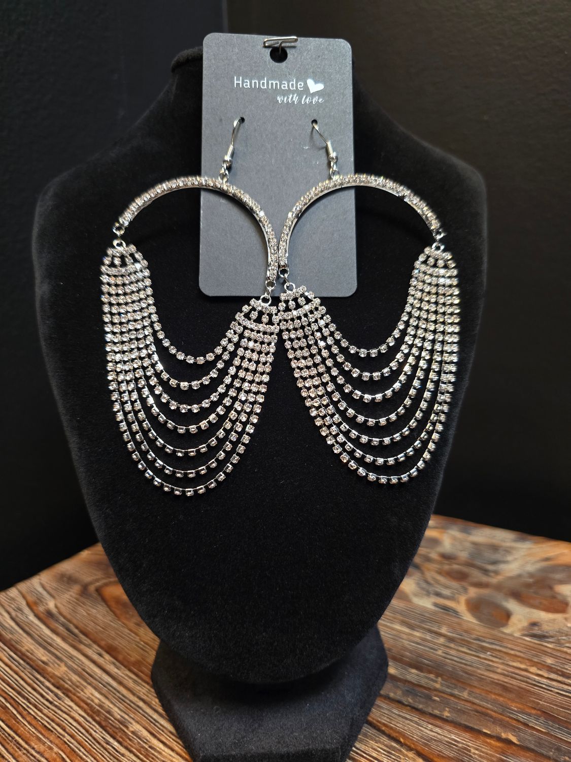 Flowing Crystal Earrings