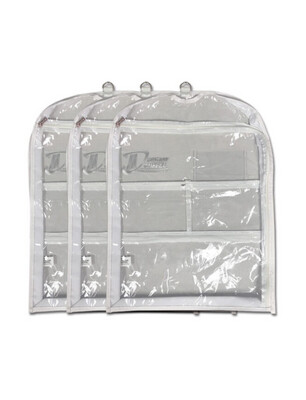 SHORT GARMENT BAG WITH GUSSETS 3 PACK