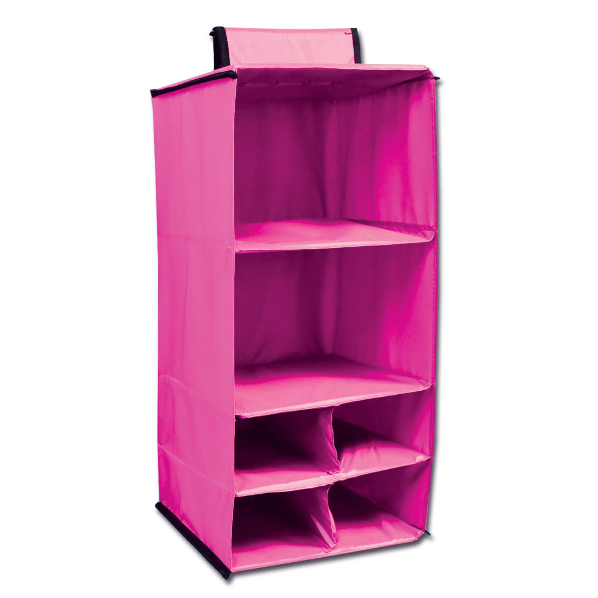 6 POCKET HANGING ACCESSORY CASE, Color: PINK