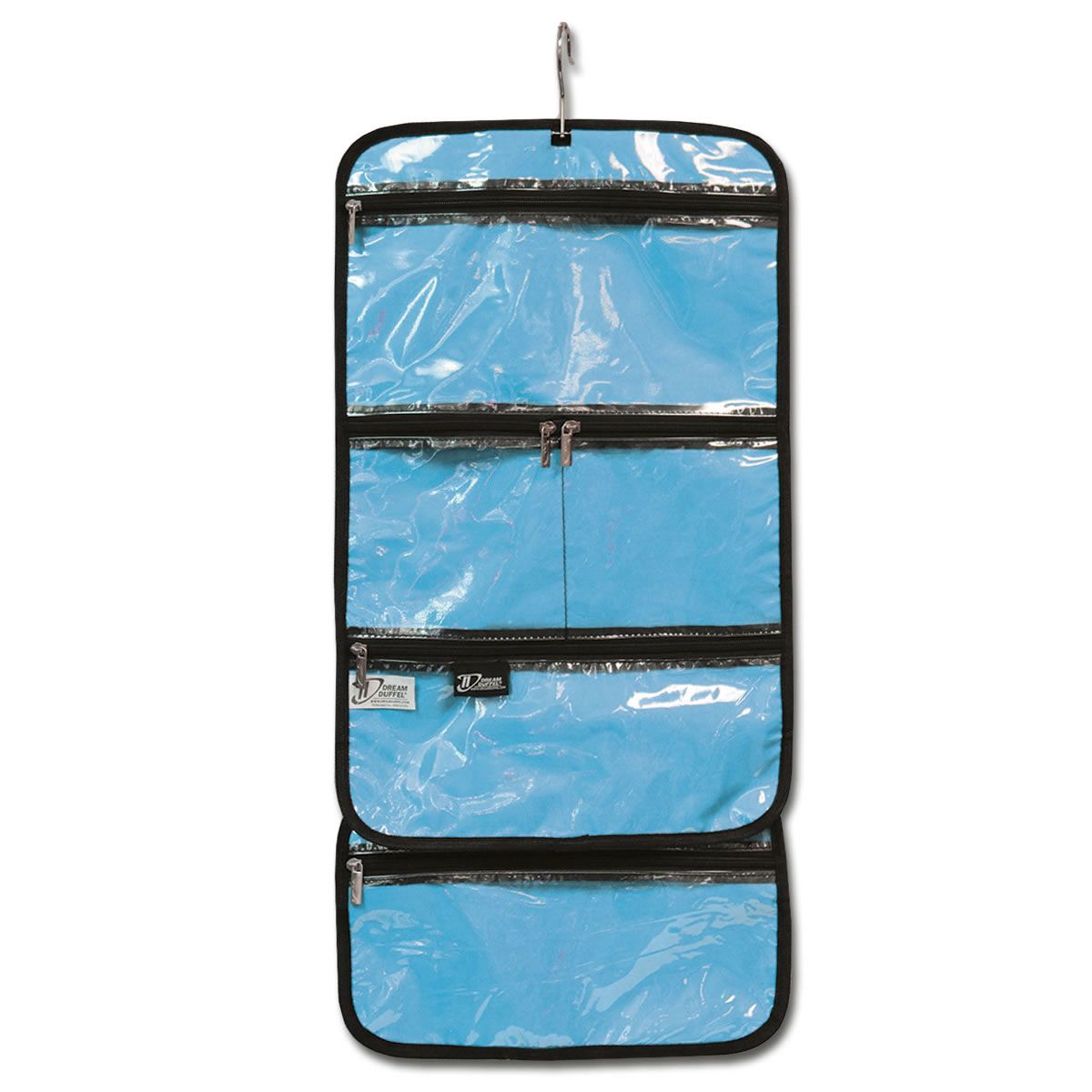 ROLL UP MAKEUP BAG - BLUE, Color: BLUE