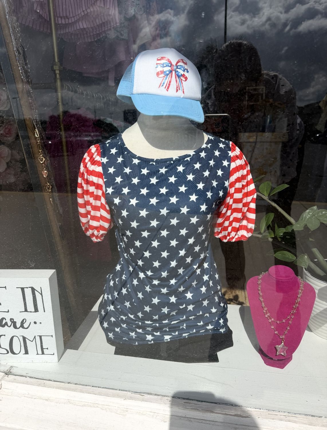 July 4th Puff sleeve top