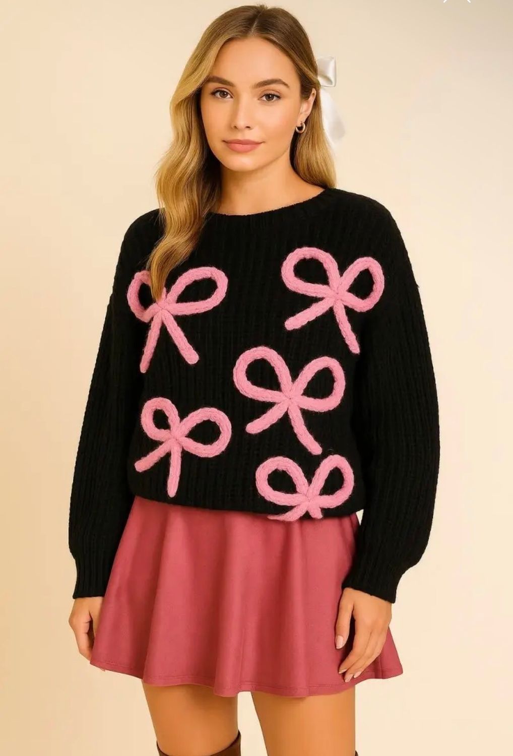 Sugarplum Bow Sweater