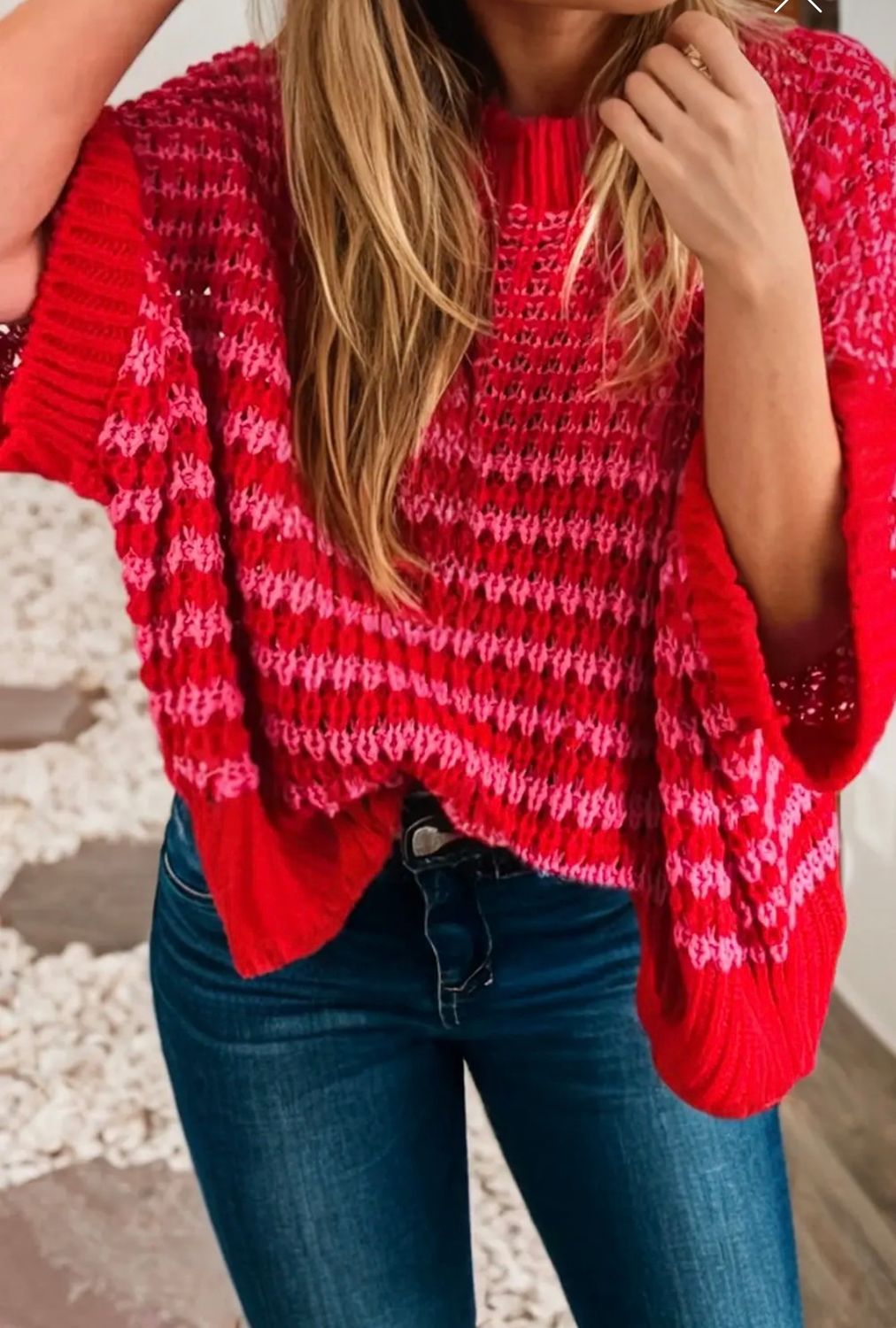 Red Slouchy Sweater