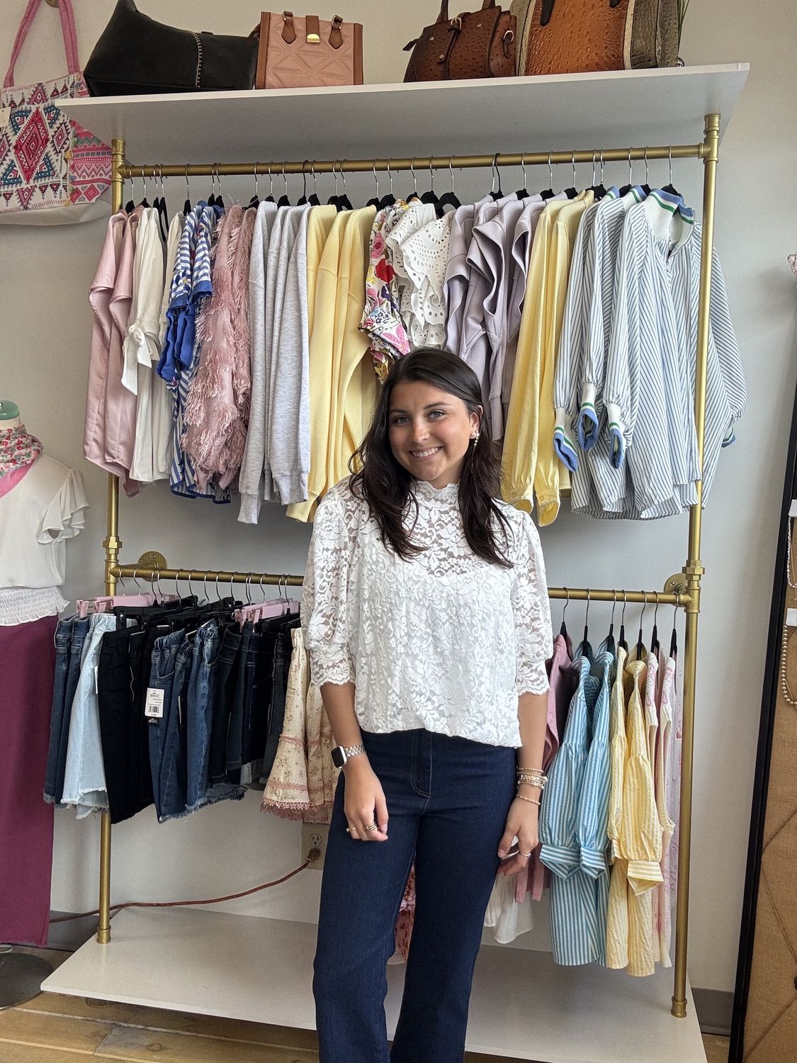 Puff Sleeve Lace Blouse