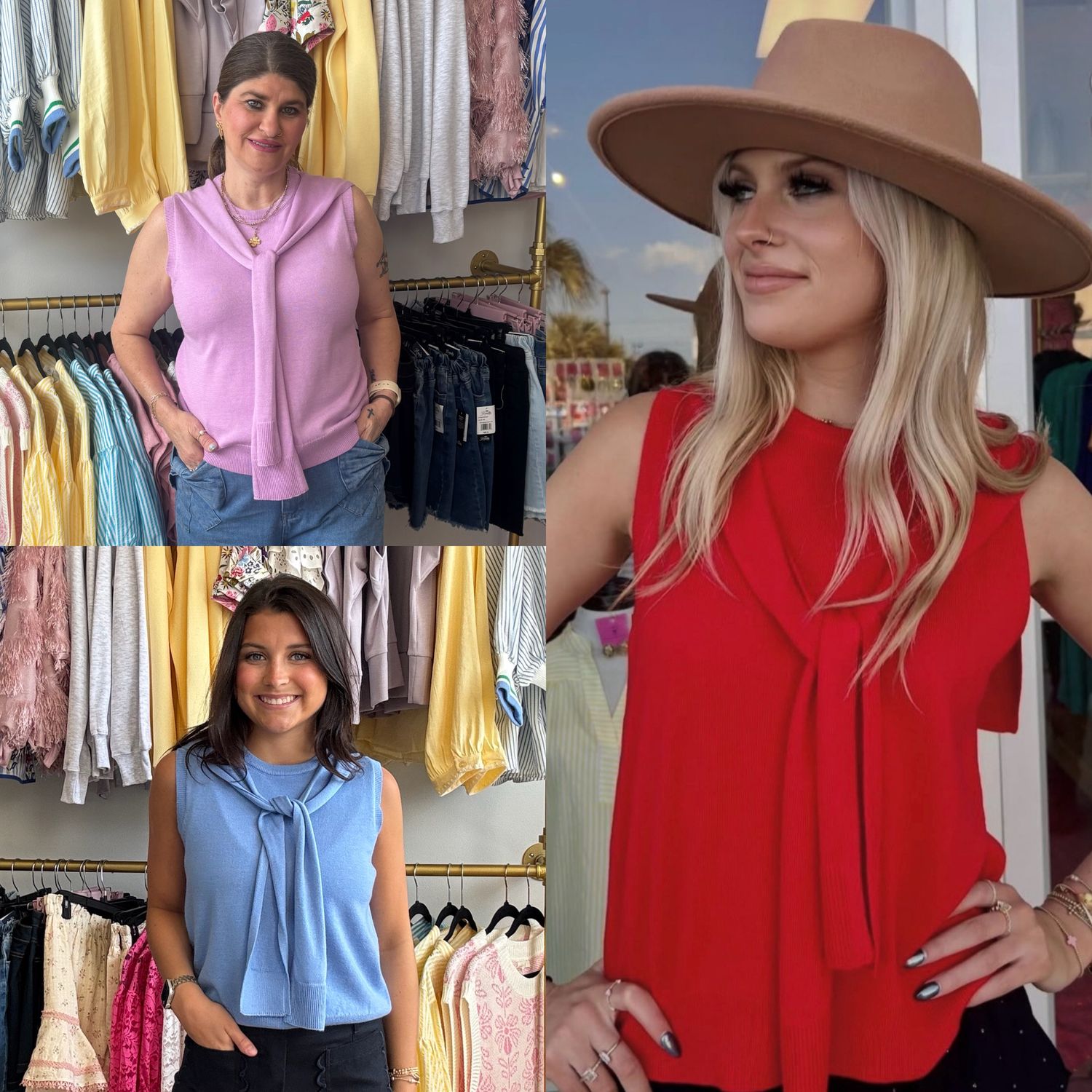 Faux Cardigan Sweater