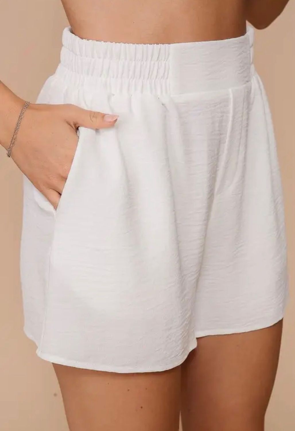 Smocked HW Airflow Shorts