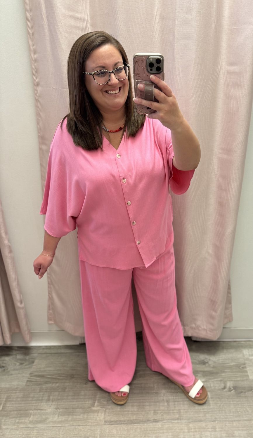 Linen 2 piece  Pants Set