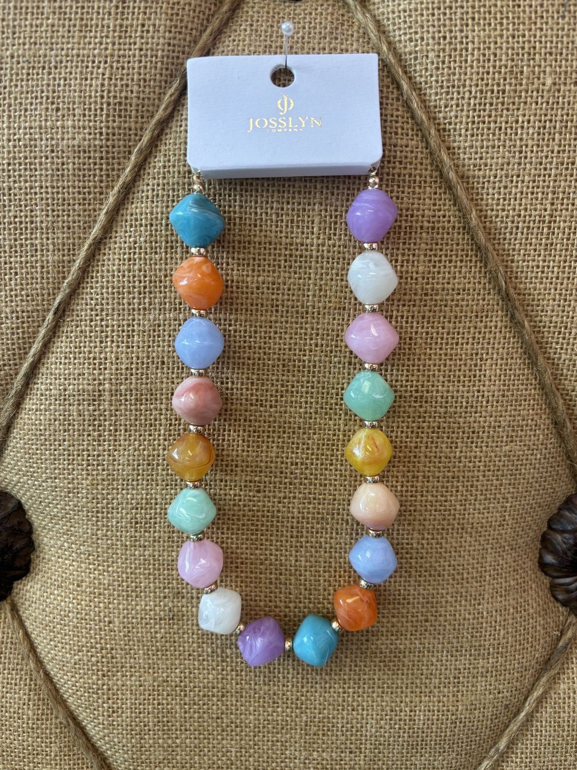 Oversized Faceted Necklace