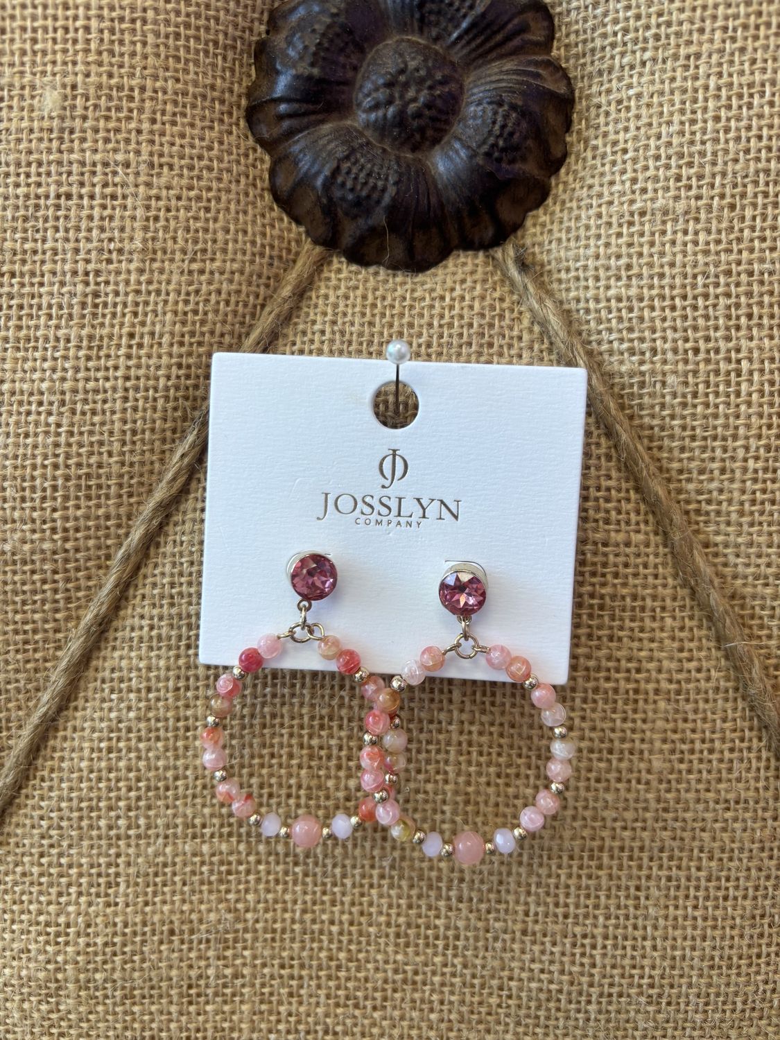 Teardrop Beaded Earrings