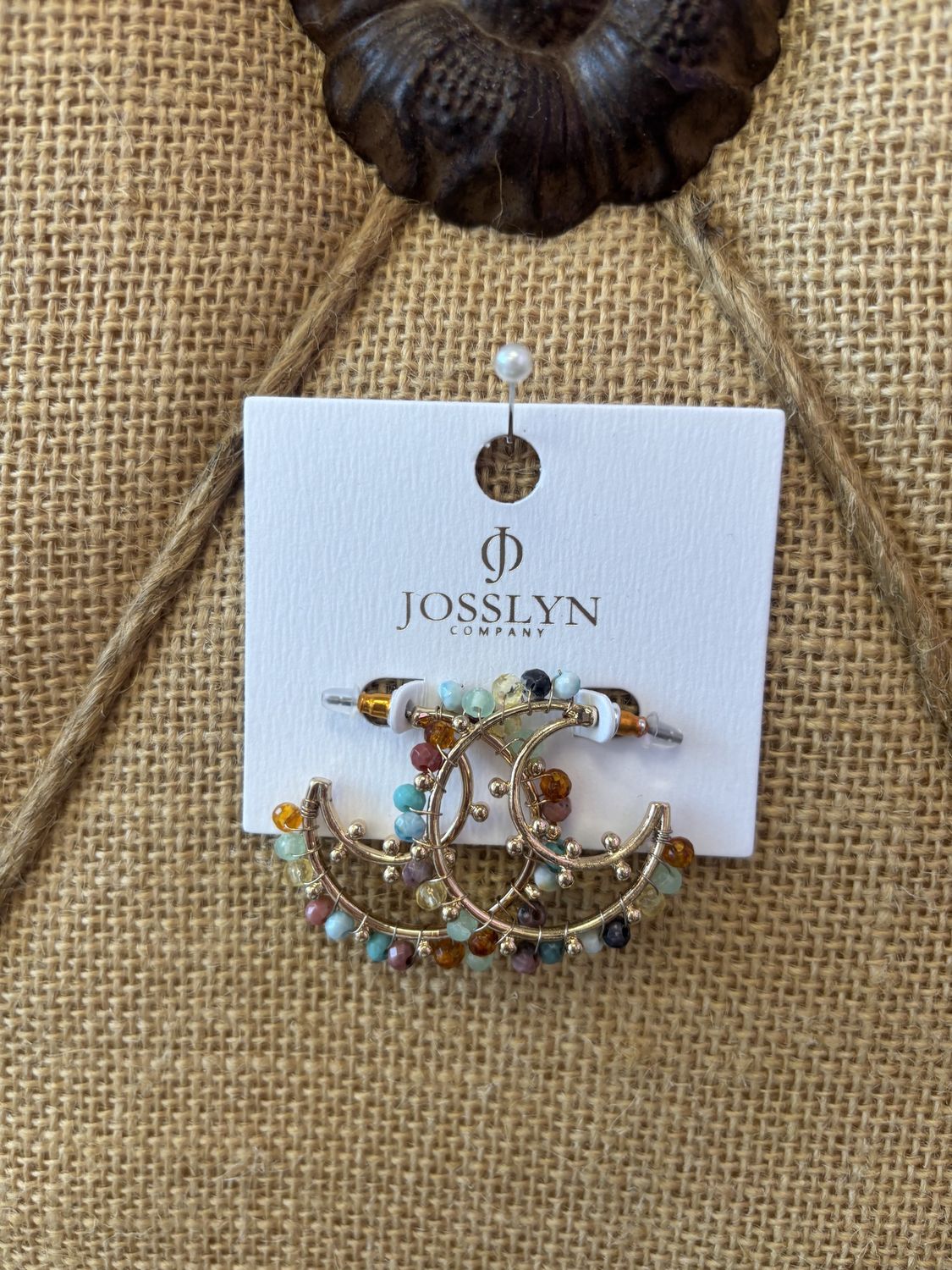 Multi Color Stone Hoop