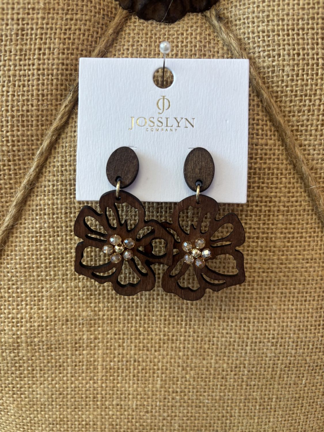 Wooden Floral Drop