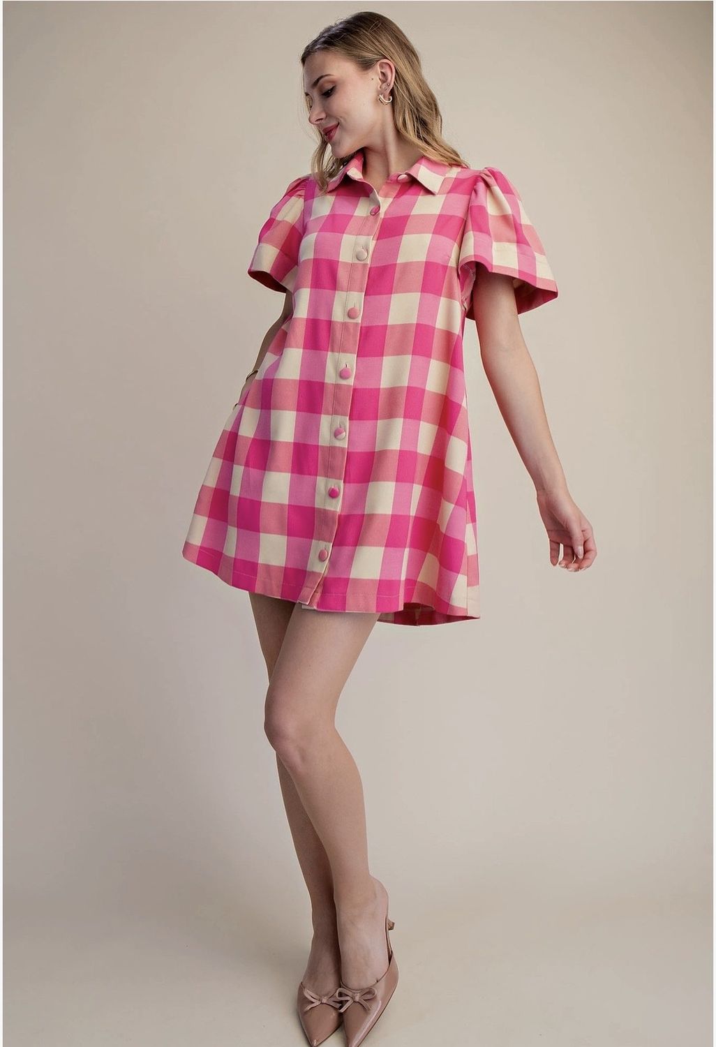 Checkered Mini Dress