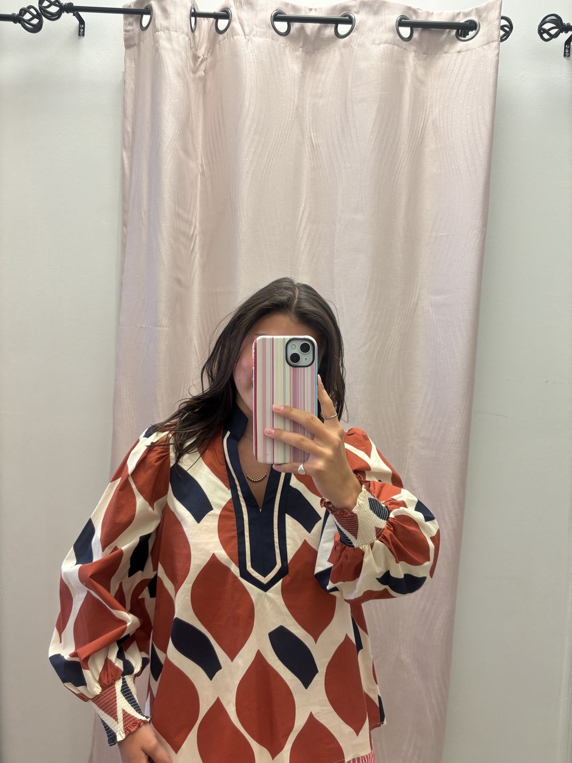Ollie Geo Print Top