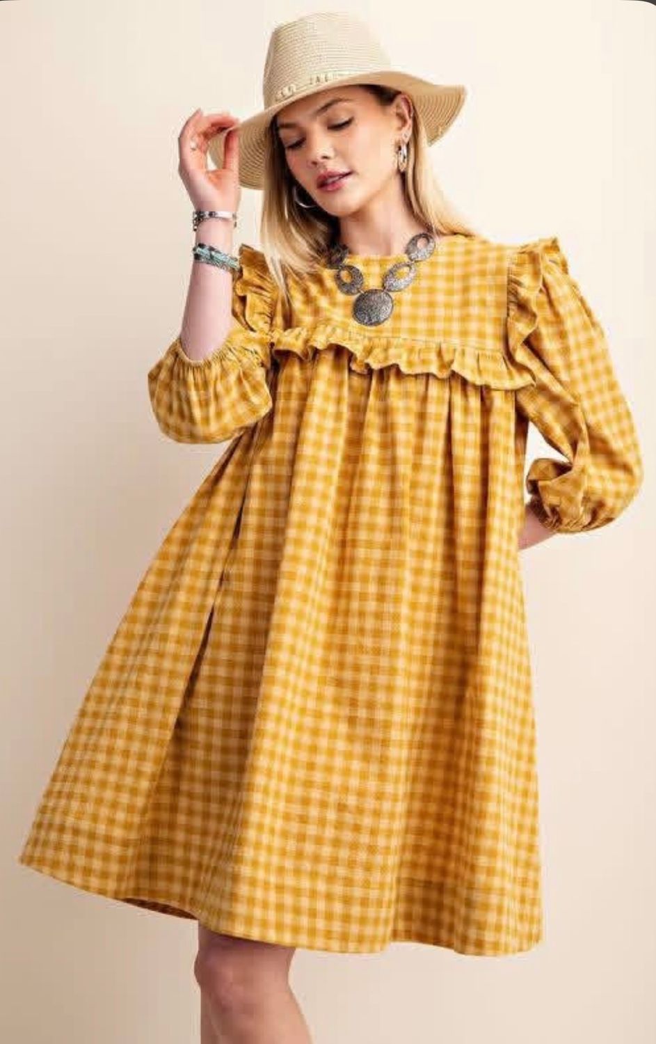 Greta Gingham Dress