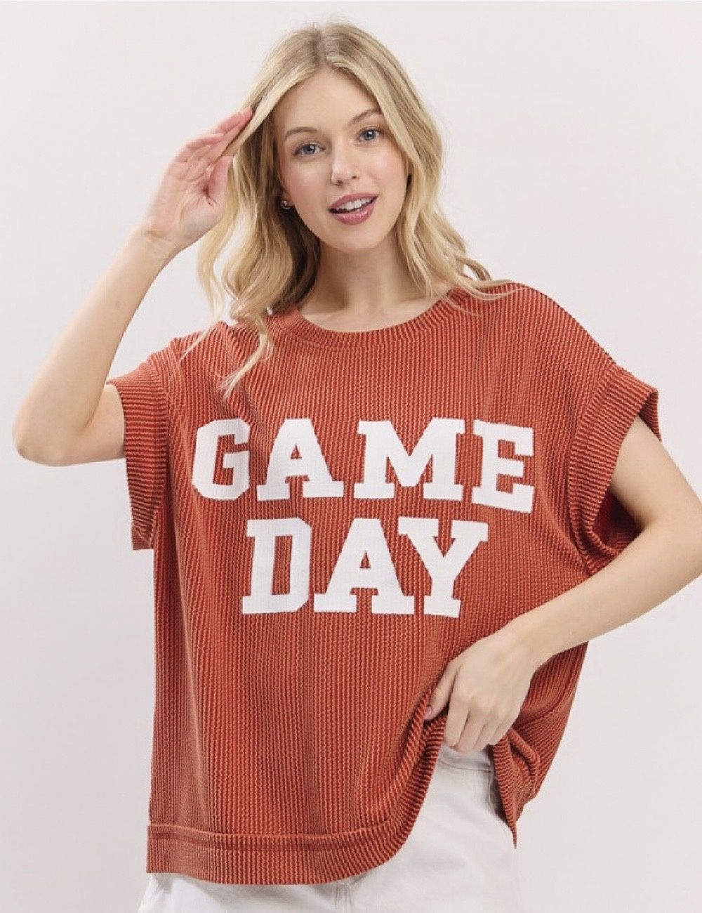 Game Day Ribbed Top