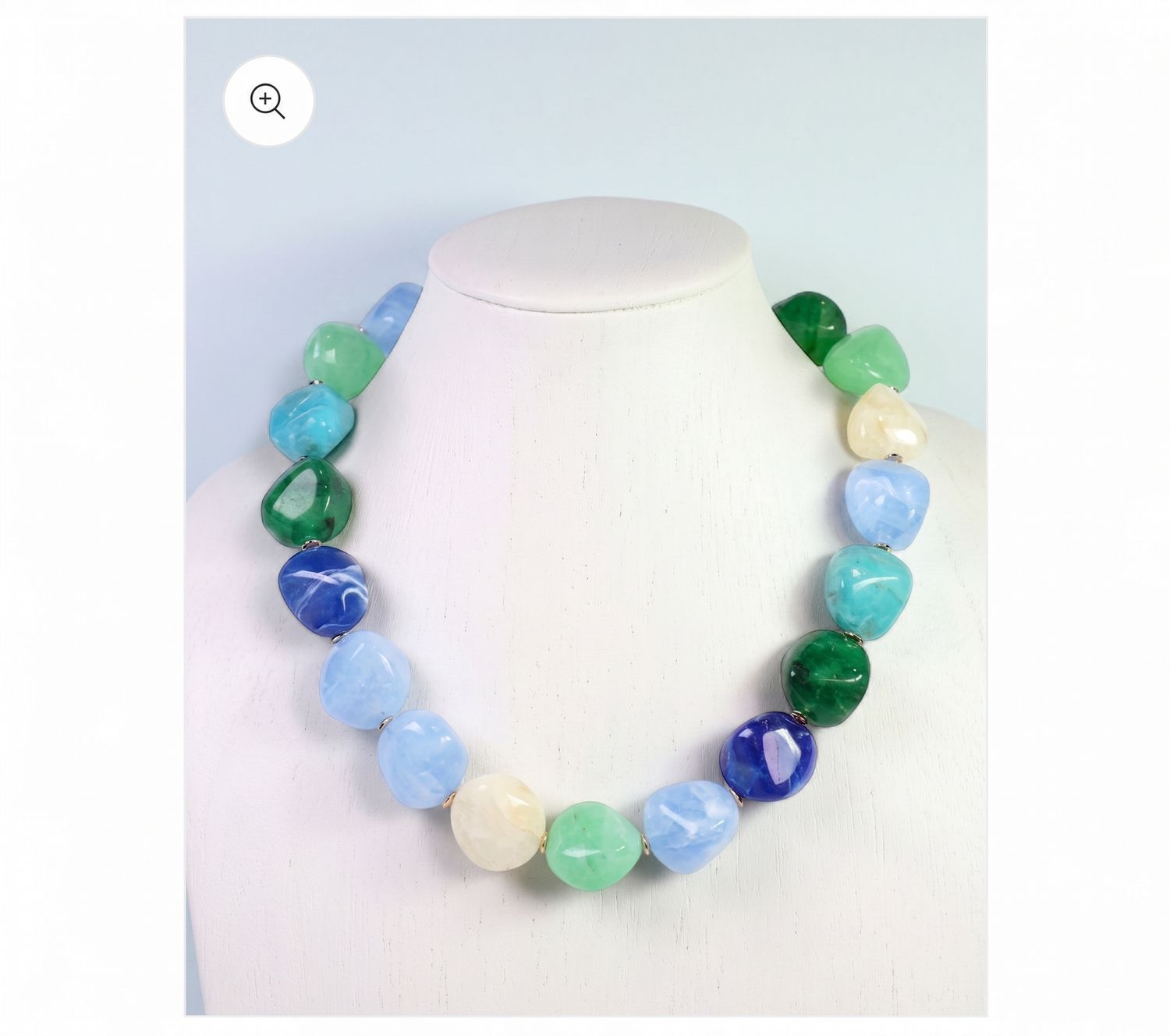 Blue &amp; Green Chunky Necklace