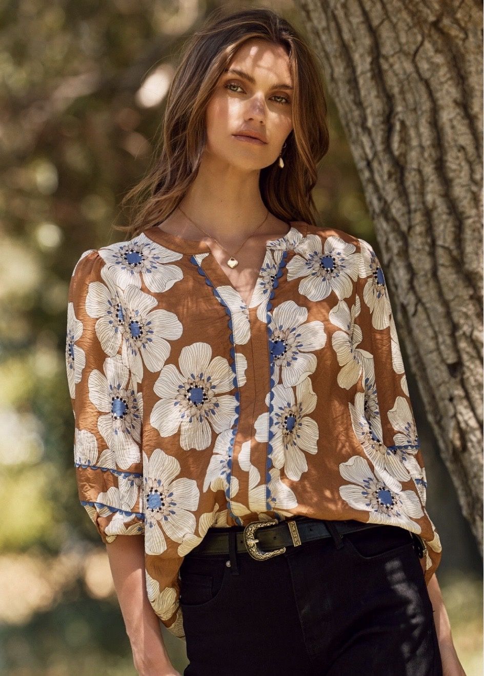 Taupe Multi Top