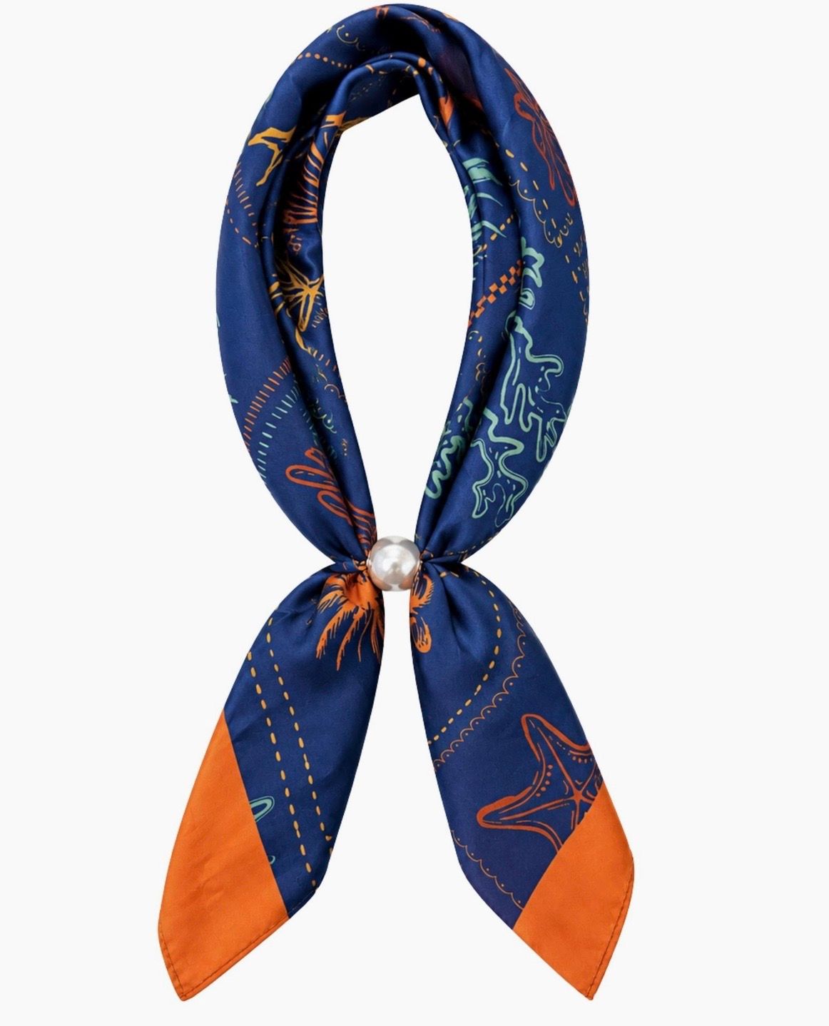Navy Multi Scarf