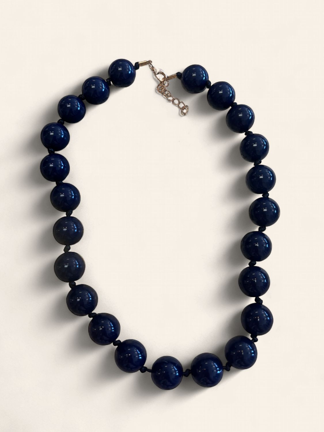 Navy Bubble Necklace