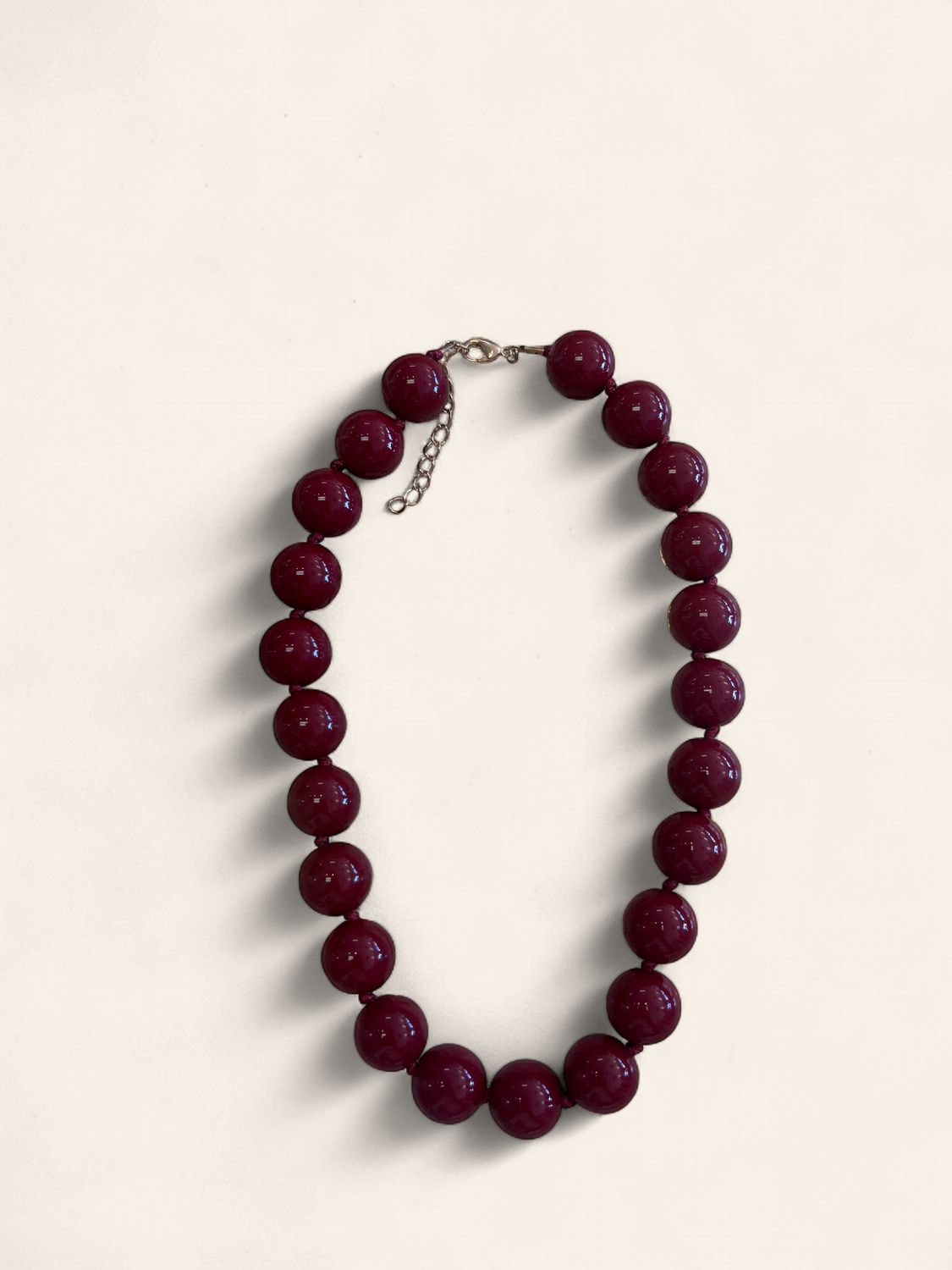 Deep Red Bubble Necklace