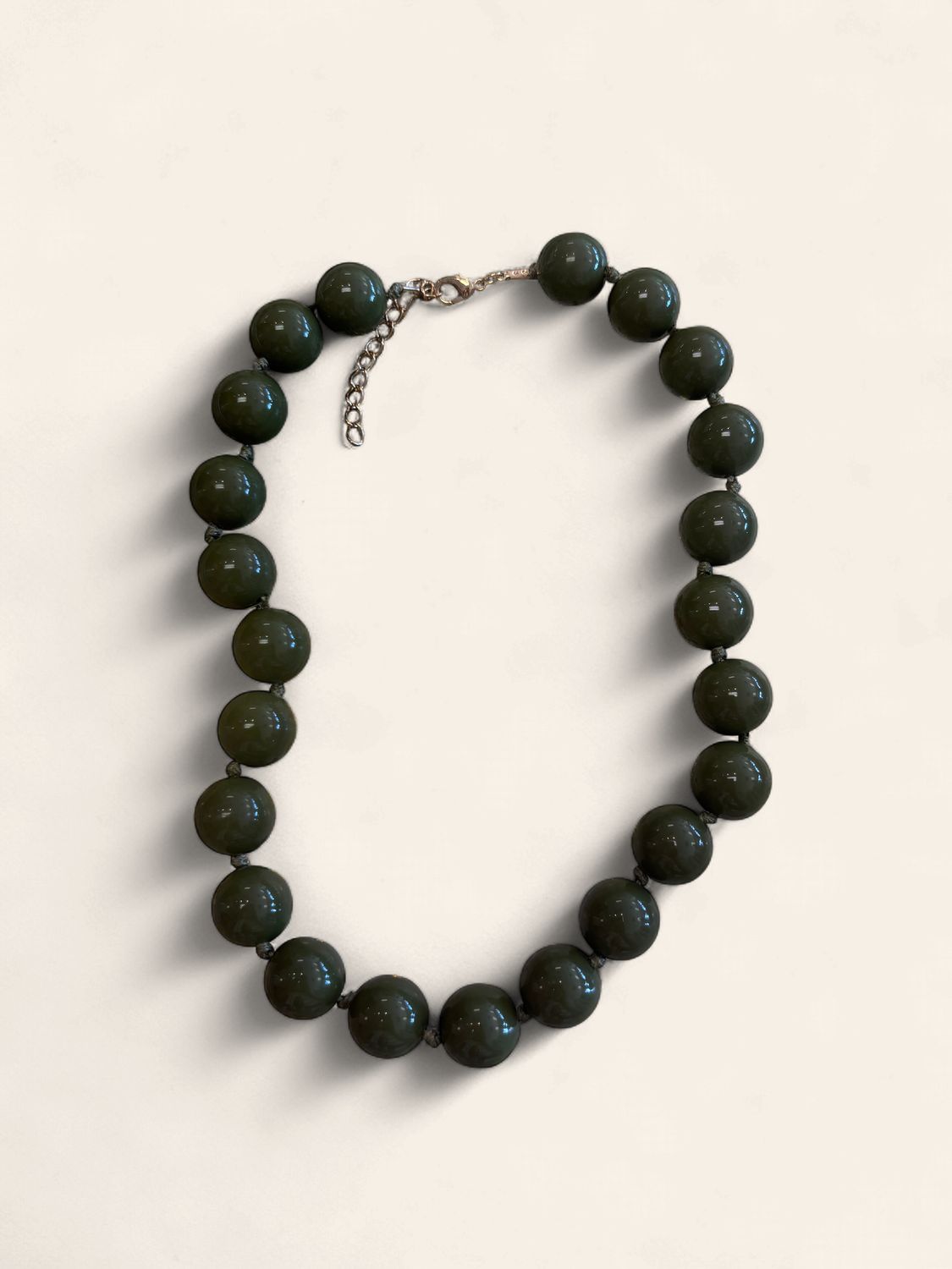 Dark Green Bubble Necklace